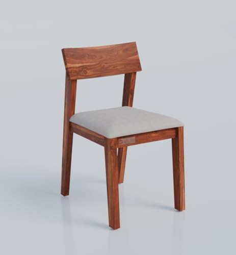 Image of DRIFTINGWOOD Liana 2-Seater Sheesham Wood Dining Table Set � in Natural Honey Finish with Table & 2 Cushioned Chairs � Ideal for Small Kitchens & Compact Living Spaces � Assembly Required (Beige)