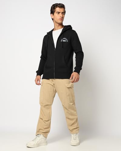 Image of Gap Men Graphic Printed Regular Fit Full Sleeves Hooded Sweatshirt