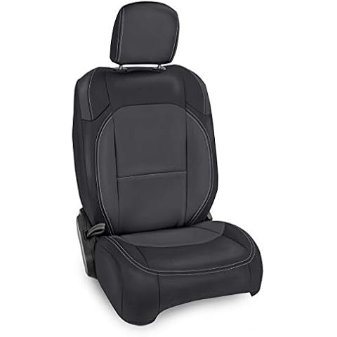 PRP Seats Front Seat Covers for Jeep Wrangler JL, 2 door; non-Rubicon (Pair) - Black and grey Cover