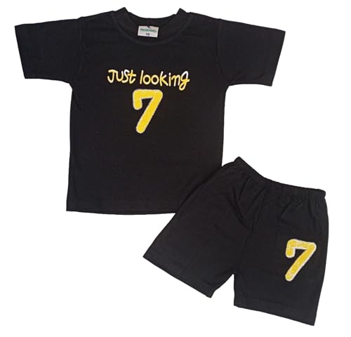 Image of 'Mom+Dad' - 'Smile' - 'D7' Text Printed Cotton Baby Black Clothing Sets /Tshirt-Shorts 3 different designs (Boys /Girls Born Baby to 6 Years)
