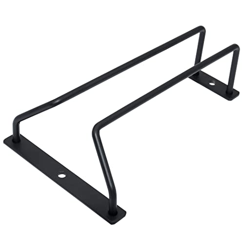 Zoohot 7-Inch Black Wine Glass Rack - Under Cabinet Stemware Wine Glass Holder For Bar Kitchen (1 Rows, 3 Pack) #TOP3