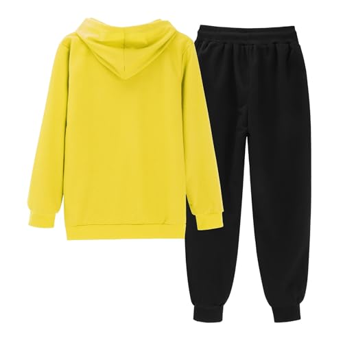 Boys Girls 2 Pieces Athletic Sweatsuit Casual Sweatshirts and Pants Long Sleeve Pullover Outfits Fall Winter Clothing Sets2