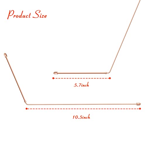 Dowsing Rods, 99.99% Copper Dowsing Rods For Ghost Hunting Tools, Divining Rods For Water Divining, Energy Healing, Paranormal, Gold, Yes No Questions #TOP5