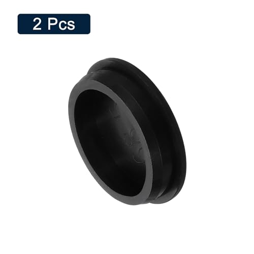 Image of uxcell 2 Pcs Black Plug Holes, Waterproof Rubber Button Plug for 68mm / 2.68 inch Hole