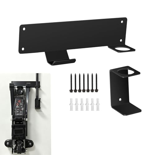 Floor Jack Stand Wall Mount Organizer Brackets, Garage Tool Hangers Jack Stands Holder, Car Hydraulic Trolley Jack Stands Storage Brackets Tower Racing Trailer Accessories