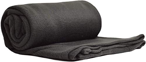 50X60 Throw Blankets, Fleece Throw Blanket For Livingroom, Couch, Chair, Bed (Solid Black) #TOP3