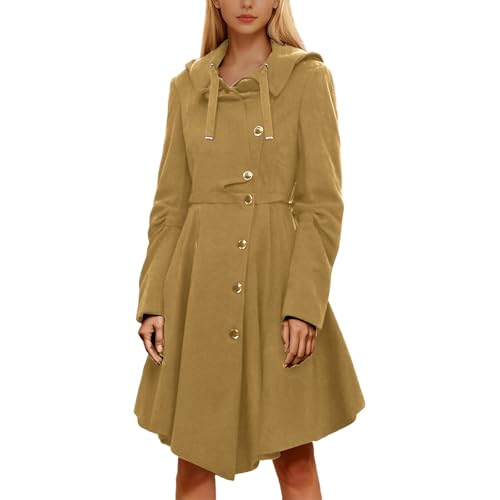 Manteau en laine pour femme long et elegant au design double face classique