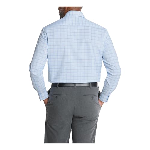 Van Heusen Mens Dress Shirt Regular Fit Ultra Wrinkle Free Flex Collar Stretch Check