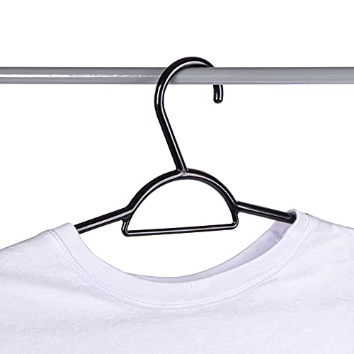 Conjunto de Cabides Plásticos, 50 Peças, Preto, Sanremo