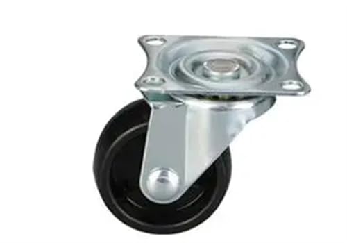 Roulette de 1.5 pouces en nylon noir pour meuble et support de rangement lot de 4