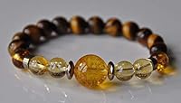 Algopix Similar Product 1 - Money Magnet BraceletCitrine Tigers