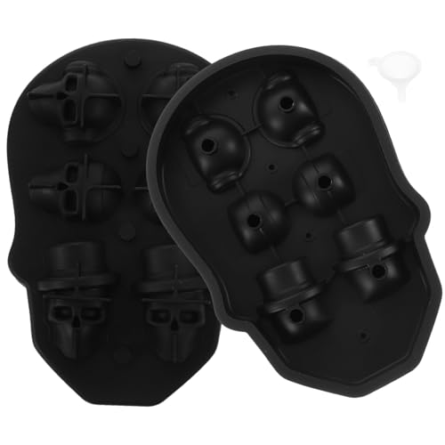 Molde para cubos de hielo calavera de silicona