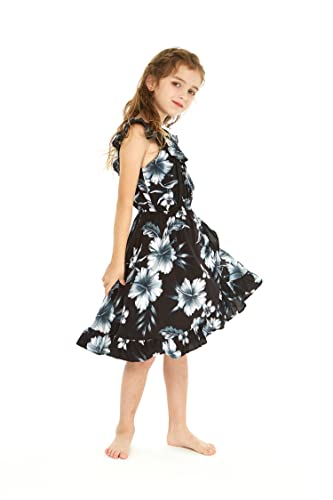 Image of Hawaii Hangover Family Matching Hawaiian Clothes, Midnight Bloom | Family matching Hawaiian outfits, Midnight Bloom, lightweight rayon, machine washable, tropical floral print, luaus, cruises