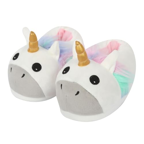 A2Z Kids Cute 3D Animal Slippers Soft Plush Warm Indoor Footwear - Slipper Unicorn 9/10 UK CH