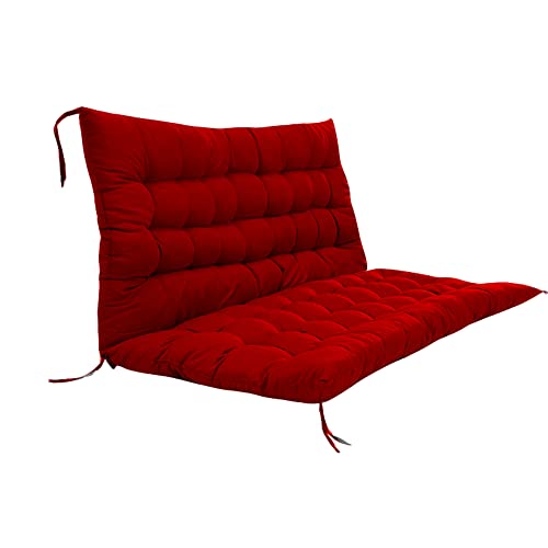 Coussin de jardin pour balancelle avec dossier épais offrant un maintien haut de gamme