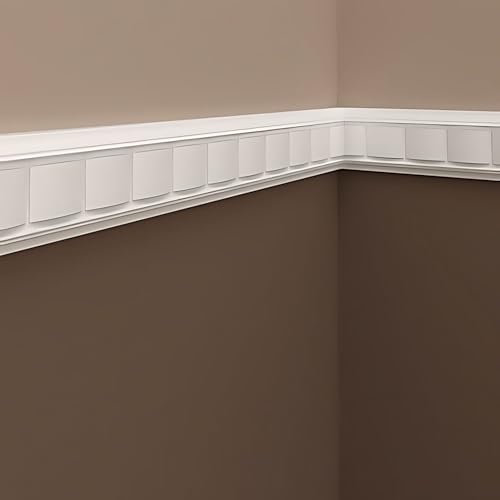 Moldura para pared de poliuretano Profhome para tapar juntas y decorar salones 4