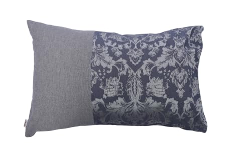 Image of Home- The Best is for You Cotton Self Design Pillow Covers Set of 2 (Blue Fiore)