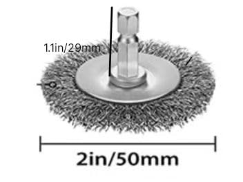 Image of 9-Piece Wire Rust Removal Brush Head Set