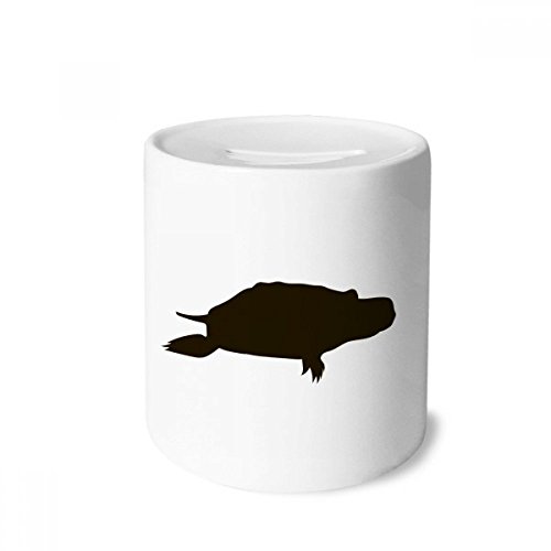 Tirelire céramique tortue noire DIYthinker pour ne plus jamais perdre vos pièces de monnaie