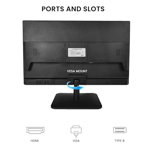 Image of SKitphrati 21.5 inch Monitor 1080P IPS 10-Point Touch with HDMI VGA Type-B | Touchscreen Monitor with 10-Points 75Hz VESA 100mm Support 178 Wide Viewing Angle