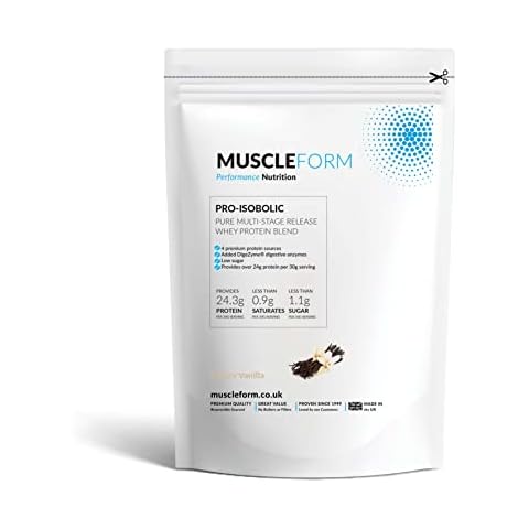 Muscleform Pro-Isobolic 'Time Release' Pure Protein Isolate 93% 2kg Re-Sealable Pouch - Fast Delivery - Vanilla | Free Express Delivery Cover