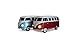 BRISA VW Collection - Volkswagen Portable Bluetooth Speaker Wireless Box with Rechargable Battery T1 Bus Campervan (Scale: 1:20/Classic Bus) (Blue)