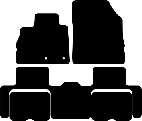 Kovvar Tapis de Sol Compatible avec Renault Scenic/Grand Scenic 2016-2024 Correspondant à la Version: avec tiroirs de Rangement | Qualité: Basic