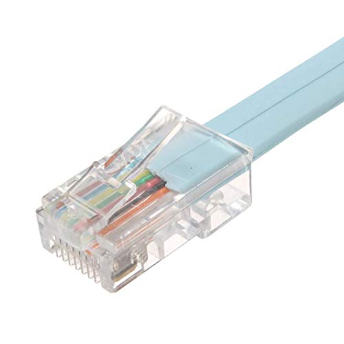 Cisco Console Cable Rj45-To-Db9, Blue, ( Pack Of 1)