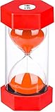 SuLiao Sand Timer 2 Minute Hourglass: Colorful Plastic Sand Clock, Large Red Sand Watch, Reloj de Arena 2 Minuto, Unbreakable Sandglass for Childs, Office, Games, Decorative