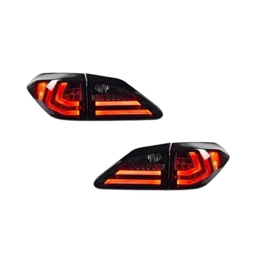 レクサス RX270 RX300 RX 330 RX350 RX450H 2009-2015 対応 オートリアバックランプアセンブリ アップグレード LED ダイナミックテールライトアクセサリー(For 09-11 Type A)