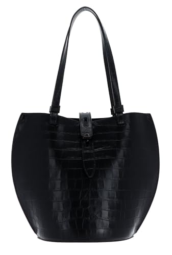 Furla Unica Tote M Nero : le grand sac cuir noir pour tout ranger avec style