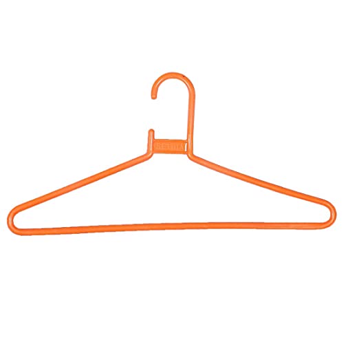 AARON INC Plastic Clothes Hanger Set of 24 Clothes Hnager for Wardrobe Garments Hanging Orange