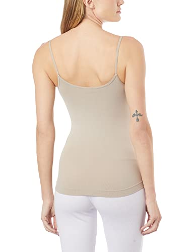 Camisete Feminino Alças Finas Sem Costura Hering, Bege, P