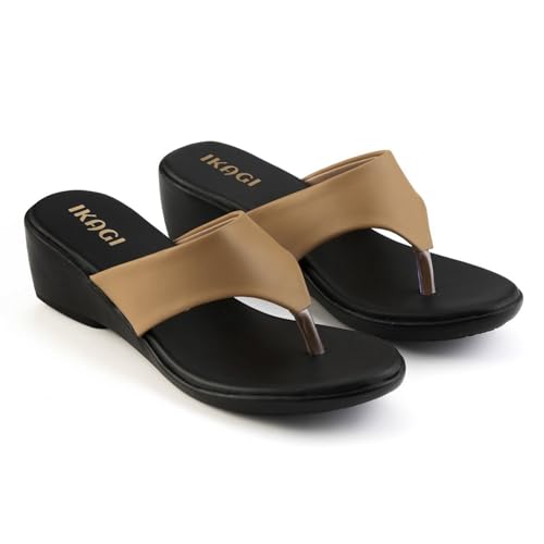 Image of IKAGI Casual & Formal slippers | Stylish chappal for women | Comfortable & Stylish Wedges sandals for women & Girls