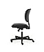 HON Volt Armless Chair, Ergonomic Adjustable Center-Tilt Recline, Leather Back and Seat, Swivel Desk Chair, Black