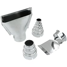 4Pcs Heat Gun Kit Stainless Steel Heat Gun Nozzle Kit Heat Gun Nozzle Attachments for Hot Air Soldering Station Nozzle Tool, Style 1