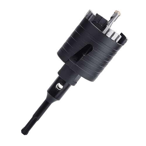1-1/2 inch / 38mm Dry Diamond Core Drill Bit with SDS Plus Adapter, Concrete Core Drill Bit for Dry/Wet Drilling Granite Marble Masonry Concrete Brick Stone and Block (38mm (1-1/2 inch))