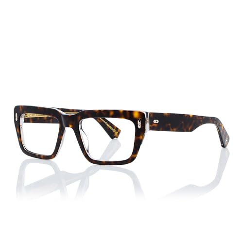 Image of Shisen Fox Habiki 2.0 Acetate Spectacles Frames for Men & Women with Demo Lenses | Classic Oval Full Rim Eyeglass Frame | Durable & Stylish Eye Frames for Men & Women