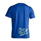 [アートワークスコウベ] バドミントン Tシャツ 半袖 練習着 ドライ バドミントンをしている時間が好き ユニセックス XXXL コバルトブルー