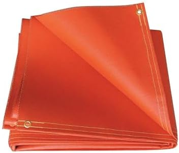Welding Curtain, 10 ft. W, 12 ft., Orange