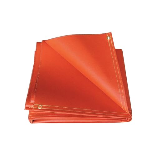 Welding Curtain, 10 ft. W, 12 ft., Orange