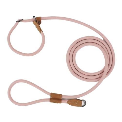 多機能調節可能P字型犬用リーシュチェーン牽引ロープリードランニングウォーキングフリーハンズリーシュ(Pink,300CM)