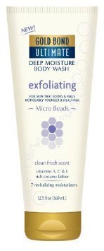 Gold Bond Ultimate Deep Moisture Body Wash, Exfoliating, 12.5-Ounce (Pack of 2)