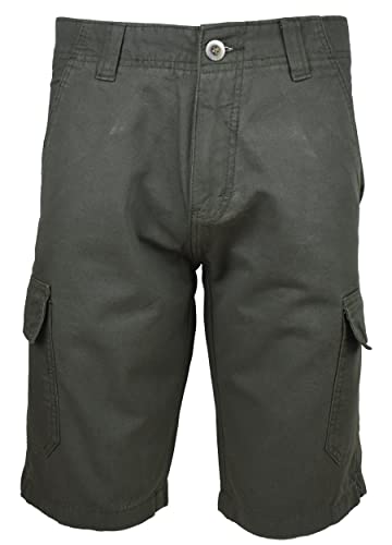 Kit 2 Bermudas cargo 100% algodão (48, Musgo e Areia)