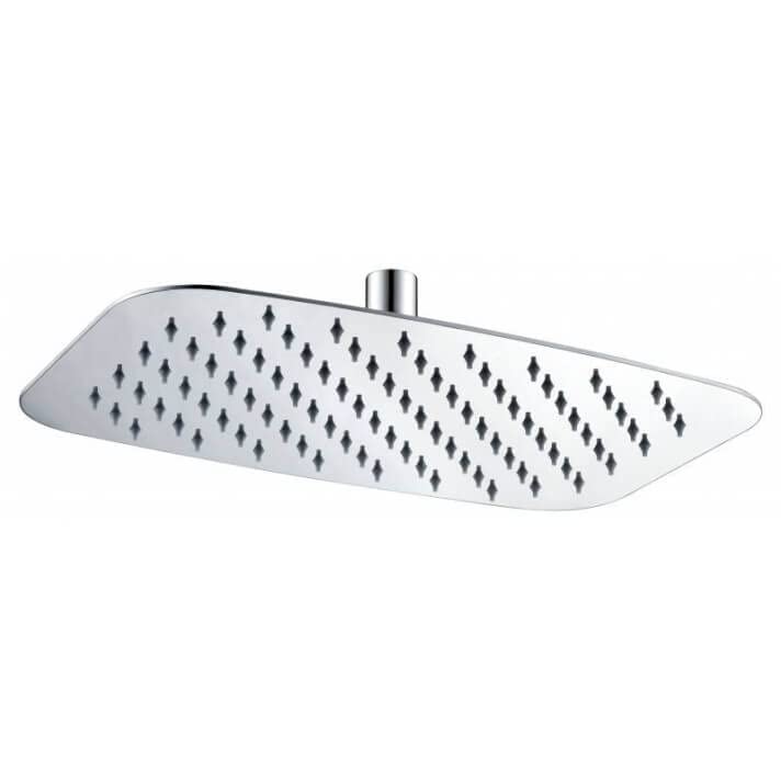 IMEX - Rociador para ducha pared/techo extraplano ovalado - 20 x 30 cm, Cromado - RDR001