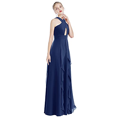 Image of Women Transformer Hi Low Evening Long Prom Dress Halter Convertible Multi Way Spaghetti Strap Wedding Cocktail Maxi Gown