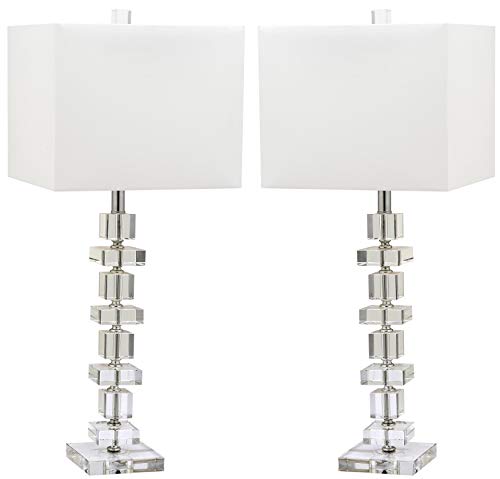 Safavieh LIT4169A-SET2 Lighting Collection Modern Deco 28-Inch Bedroom Living Room Home Office Desk Nightstand Table Lamp Set Of 2 thumb #2