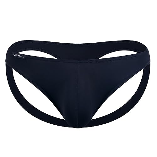 JOCKMAIL Men's Jockstrap Underwear Men's Ice Silk Thong Sexy Low Rise Bikini Underwear2