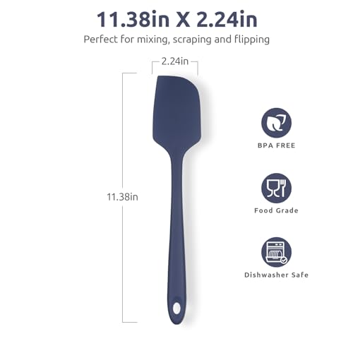 Image of U-Taste Silicone Large Spatula, 600ºF High Temp, 11.38in, Midnight Blue