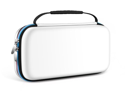 ivoler Carrying Case for Nintendo Switch 2 Model(2025), Portable Hard Shell Pouch Carrying Travel Game Bag for Nintendo Switch 2 Accessories Holds 12 Game Cartridge (White)